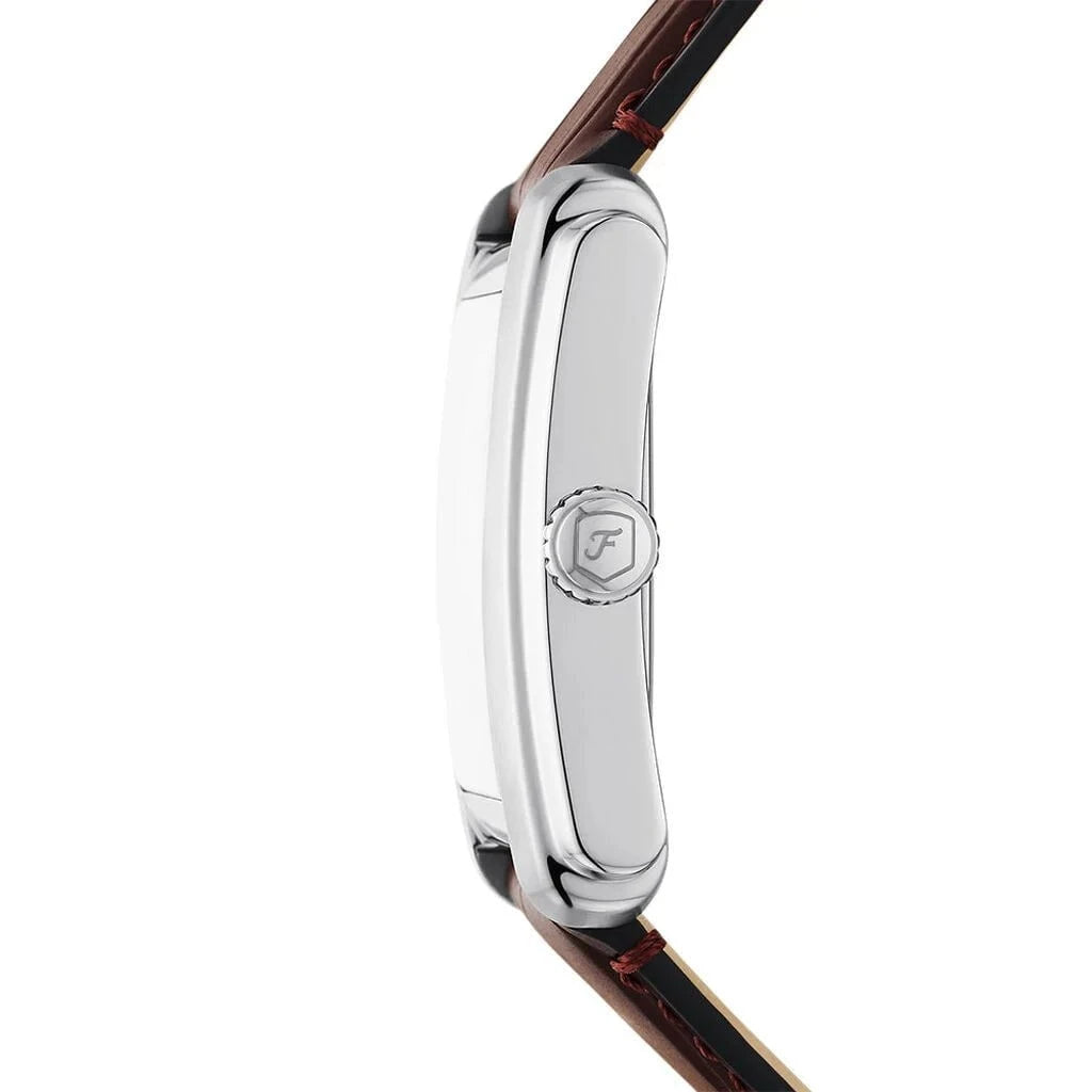 FOSSIL Montre FOSSIL Homme Carraway en Cuir Marron FS6110