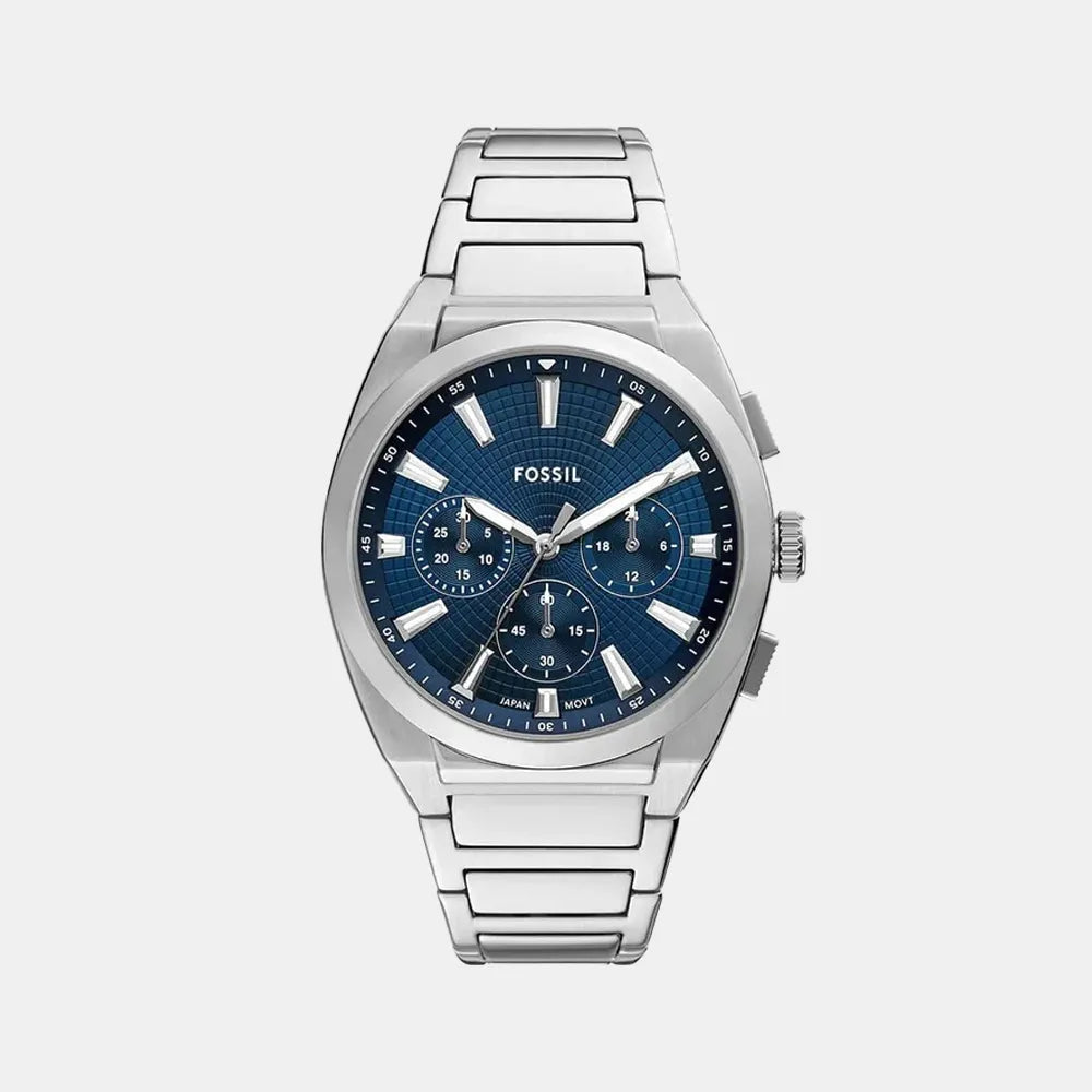 FOSSIL Montre FOSSIL Homme Everett Chronographe en Acier FS6104
