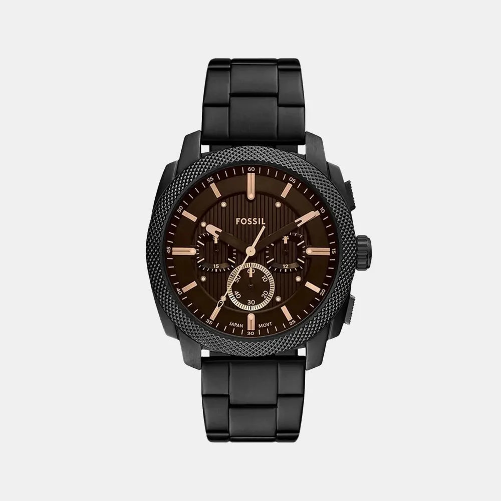 FOSSIL Montre FOSSIL Homme Machine Chronographe en Cuir FS6097