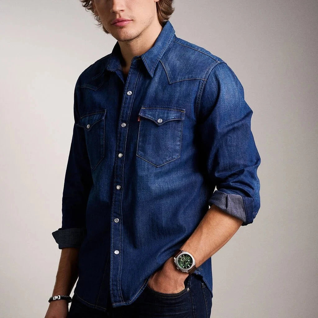 FOSSIL Montre FOSSIL Homme Machine Chronographe en Cuir FS6100