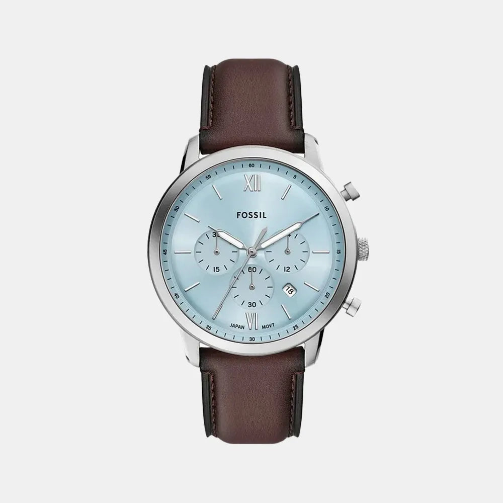 FOSSIL Montre FOSSIL Homme Neutra Chronographe en Cuir Marron FS6109