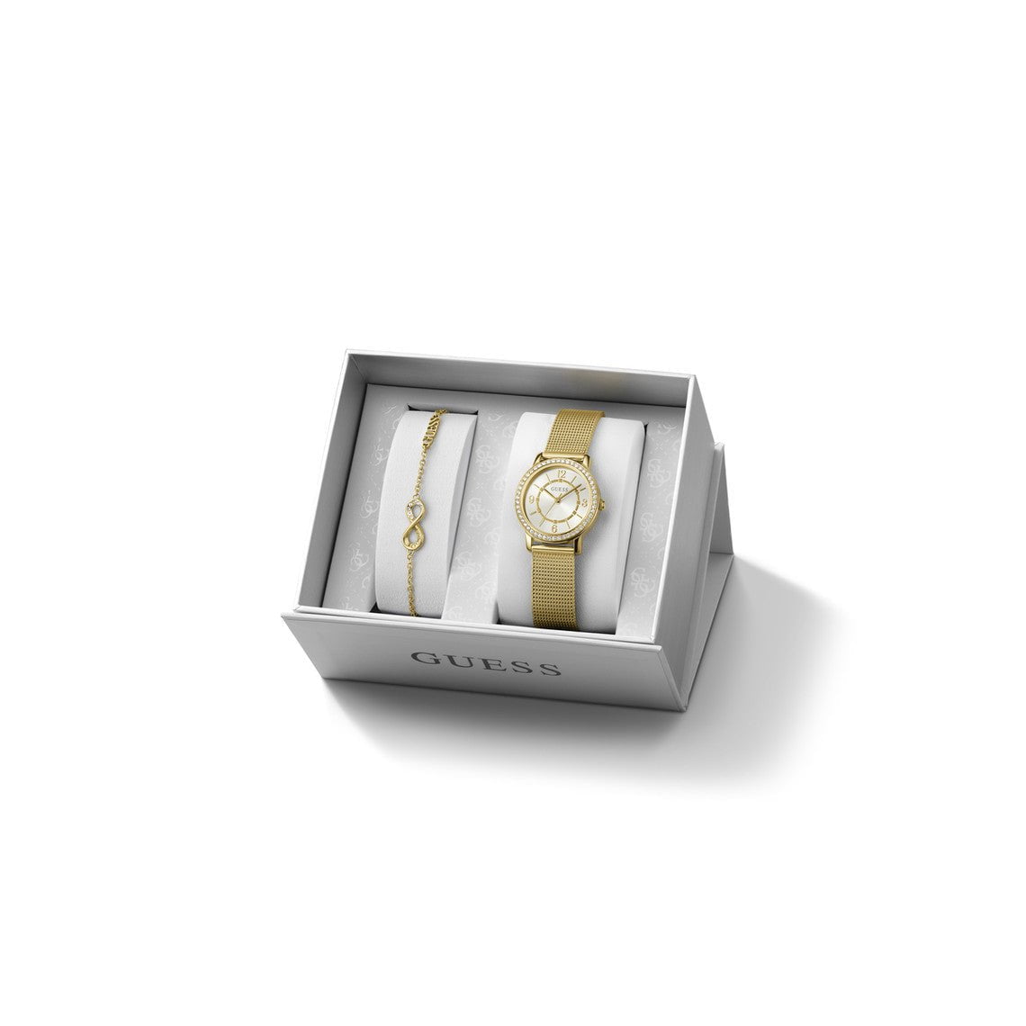 GUESS Coffret Montre GUESS Femme en Acier Doré JUBS01537JWYGS