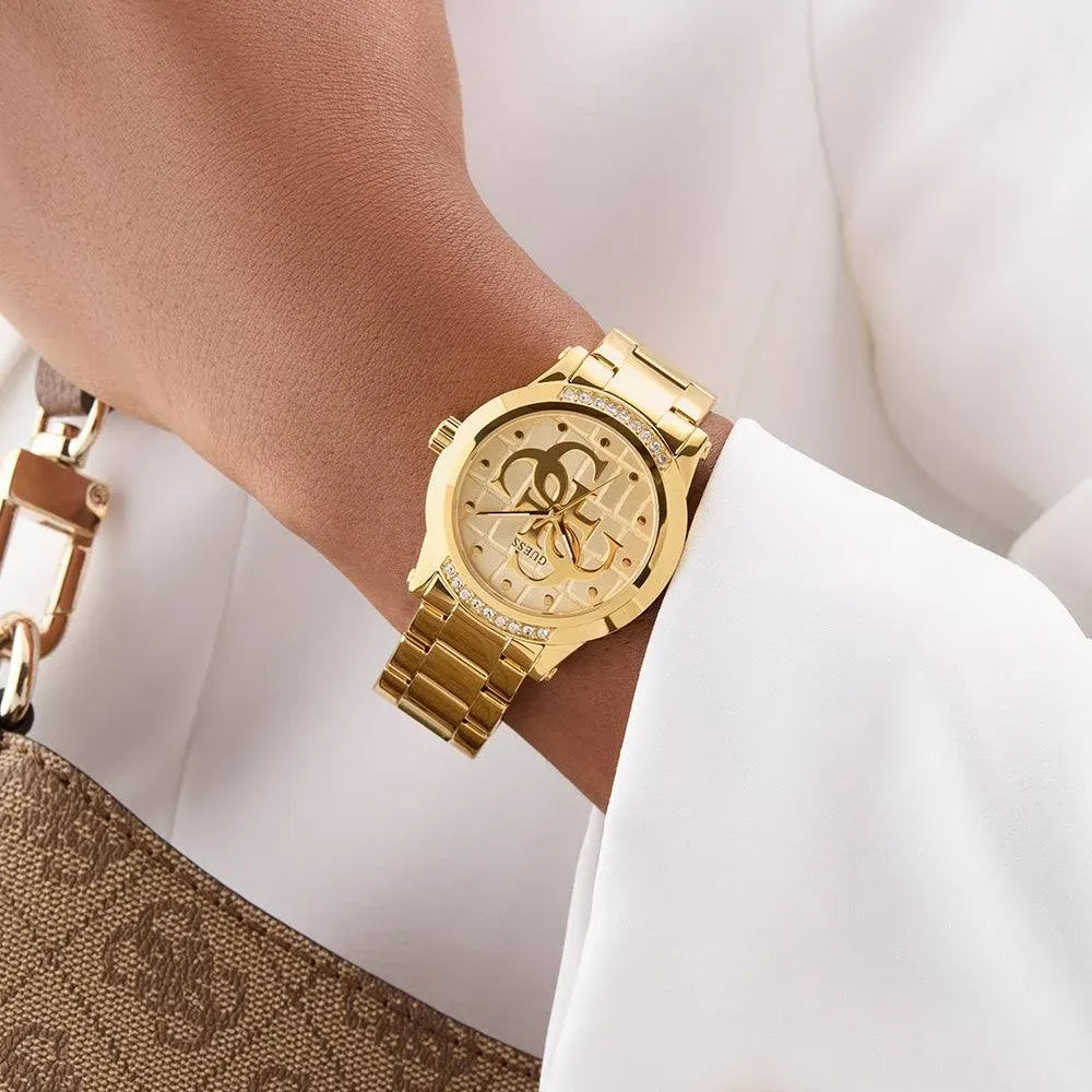 GUESS Montre GUESS Femme Annette en Acier Doré GW0861L2