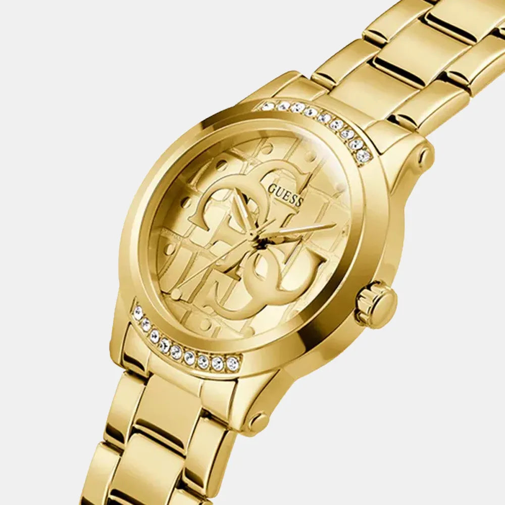 GUESS Montre GUESS Femme Annette en Acier Doré GW0861L2
