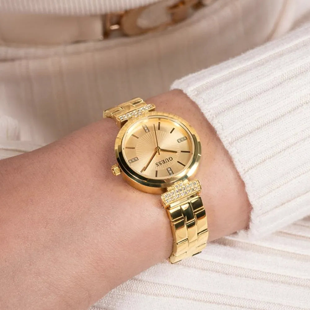 GUESS Montre GUESS Femme Array en Acier Doré GW0762L2