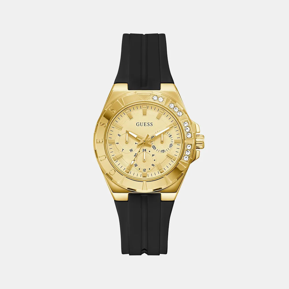 GUESS Montre GUESS Femme CALYPSO en Silicone Noir GW1034L2
