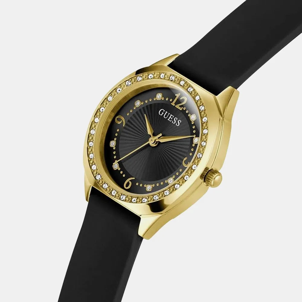 GUESS Montre GUESS Femme Charlotte en Silicone Noir GW0820L1