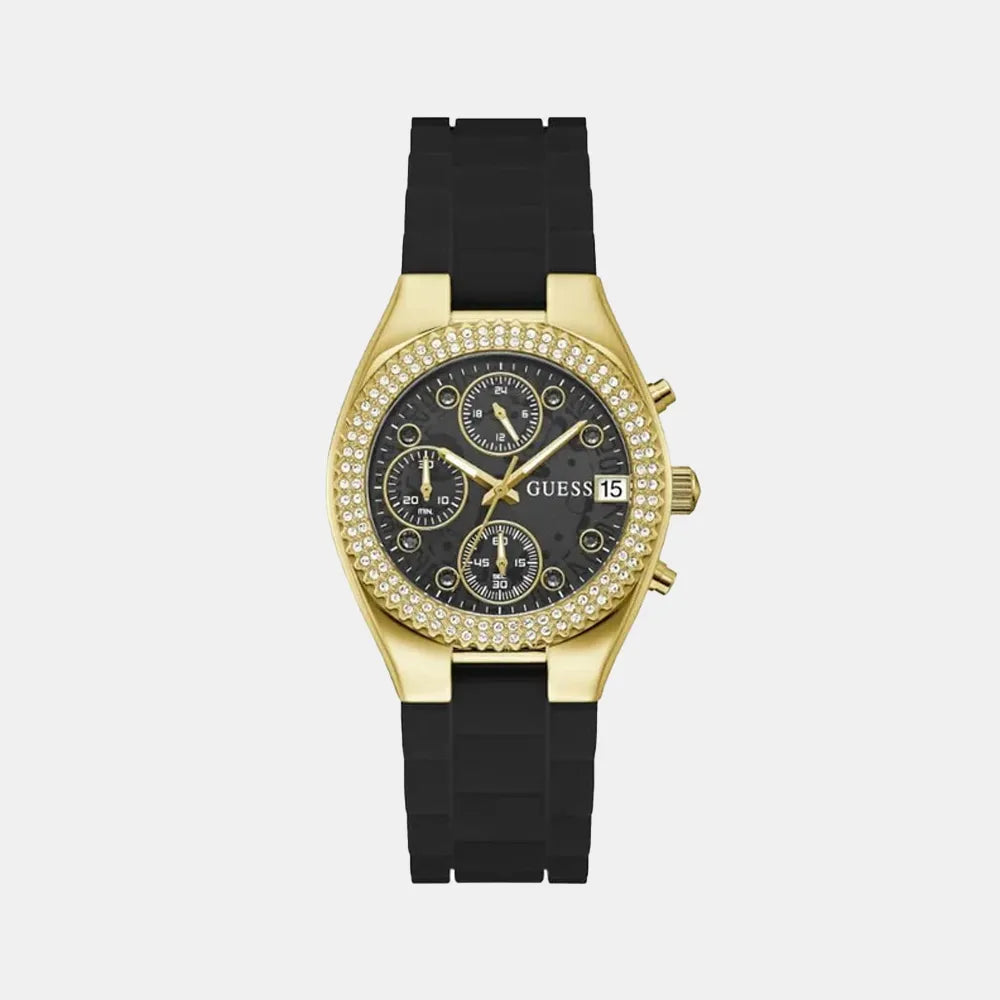 GUESS Montre GUESS Femme Jelly en Silicone Noir GW0773L2