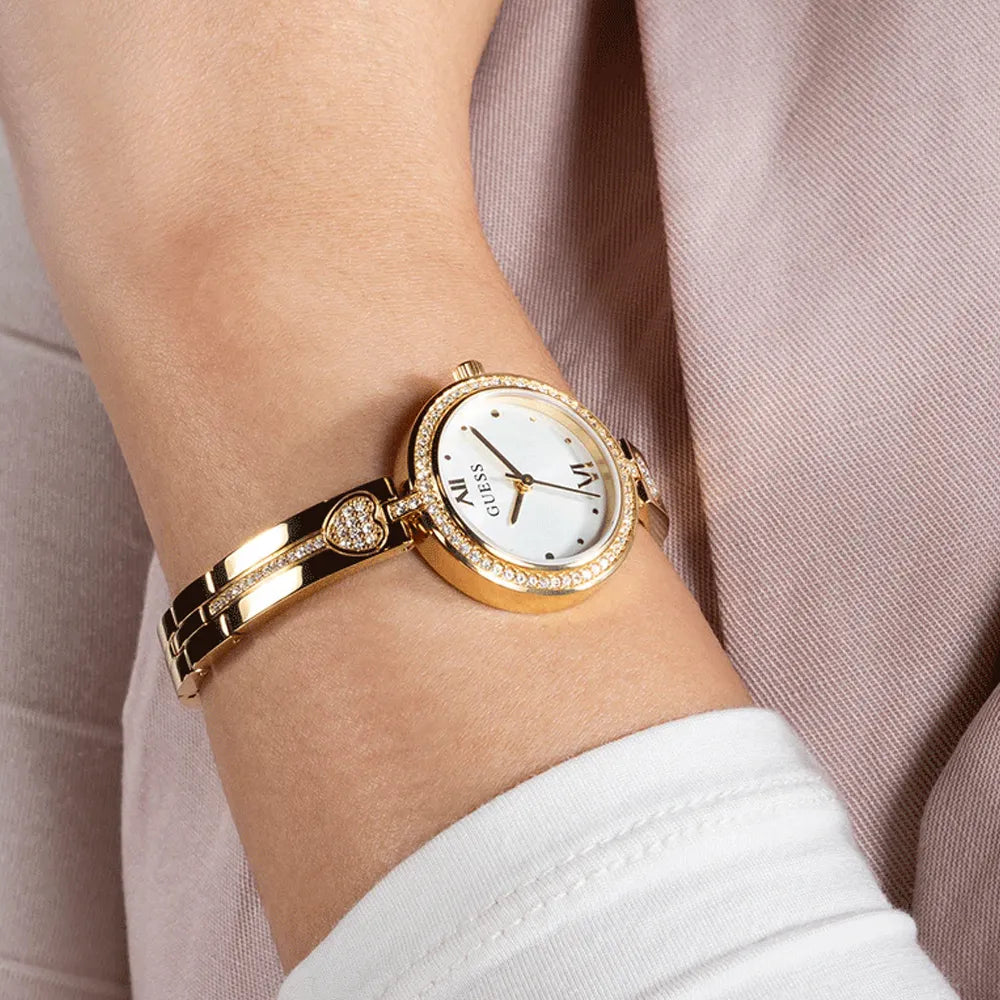 GUESS Montre GUESS Femme Lovey en Acier Doré GW0655L2