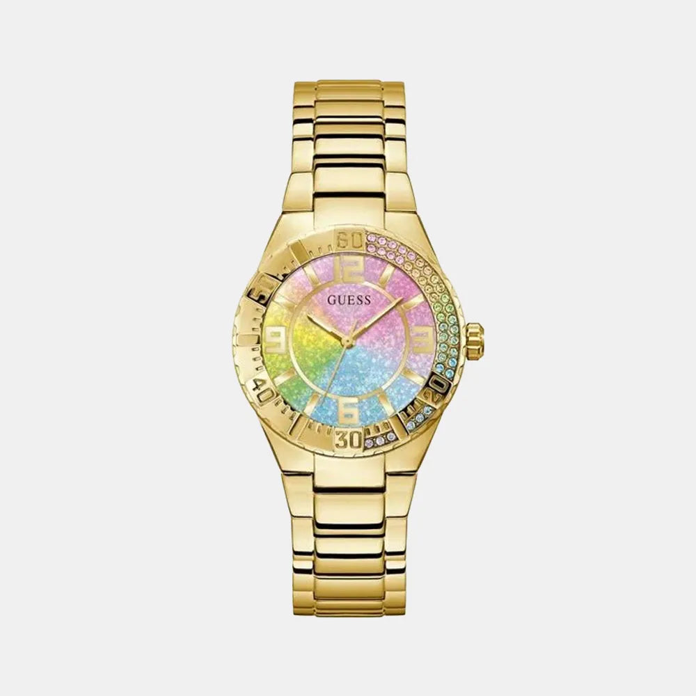 GUESS Montre GUESS Femme Sangria en Acier Doré GW0882L2