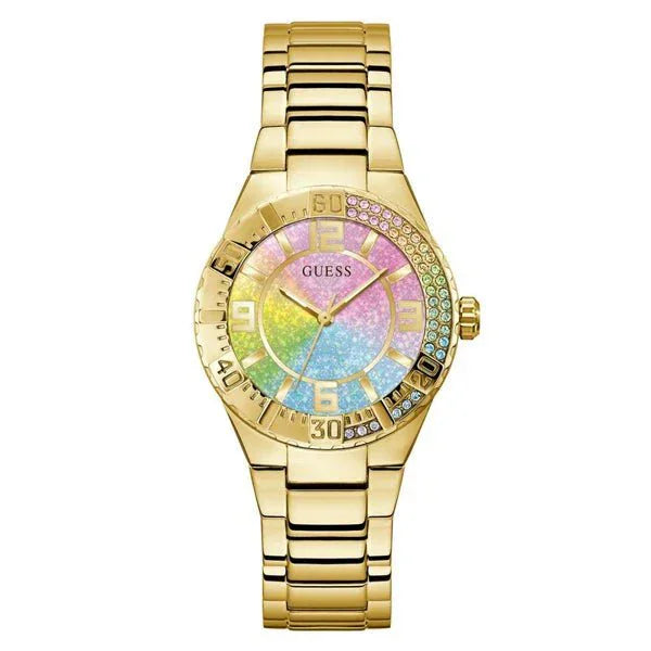 GUESS Montre GUESS Femme Sangria en Acier Doré GW0882L2