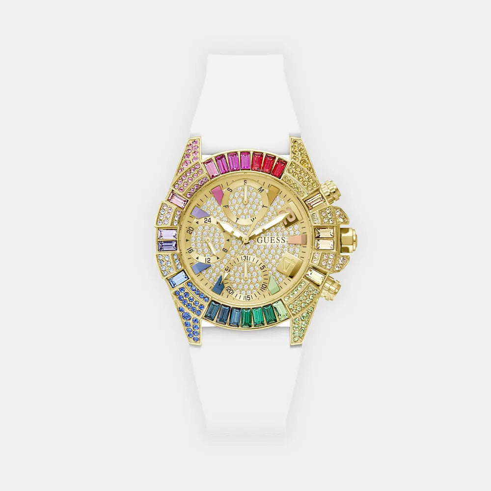 GUESS Montre GUESS Femme TRUE en Silicone Blanc GW1047L2