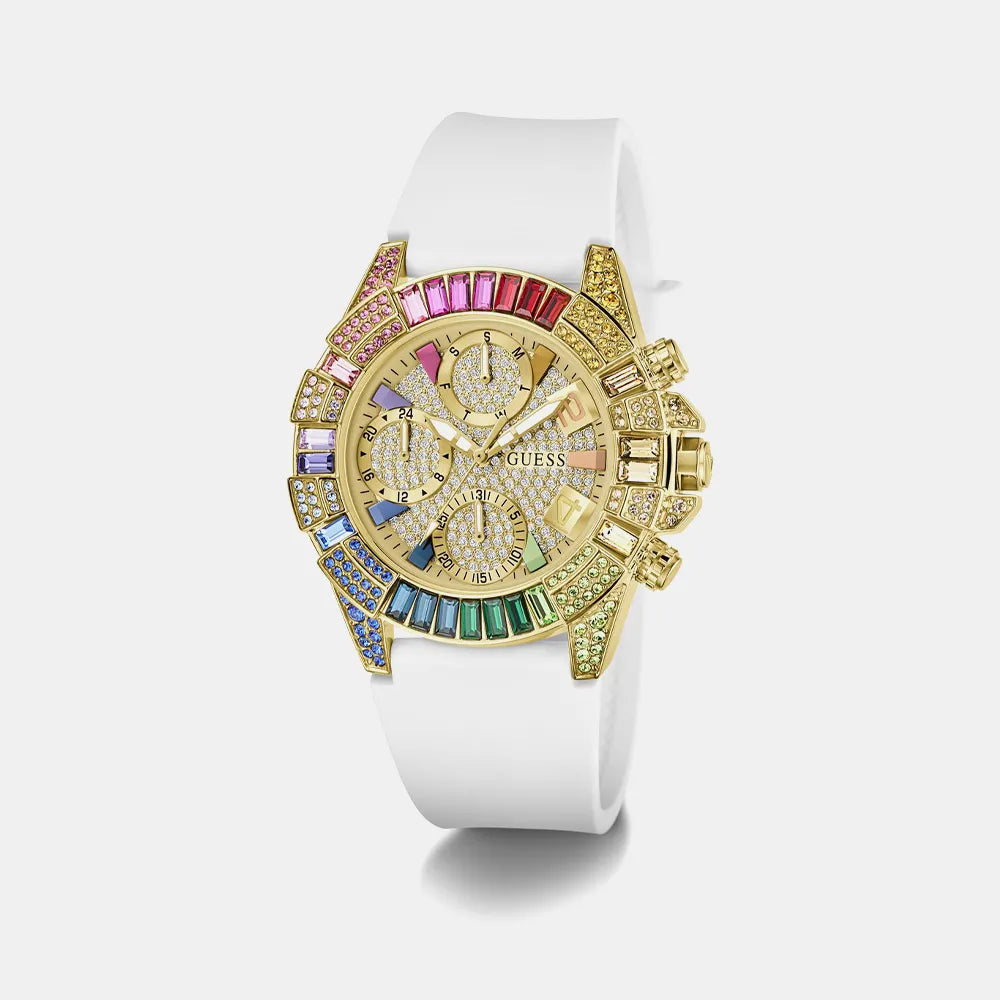 GUESS Montre GUESS Femme TRUE en Silicone Blanc GW1047L2