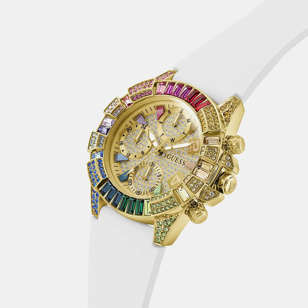 GUESS Montre GUESS Femme TRUE en Silicone Blanc GW1047L2