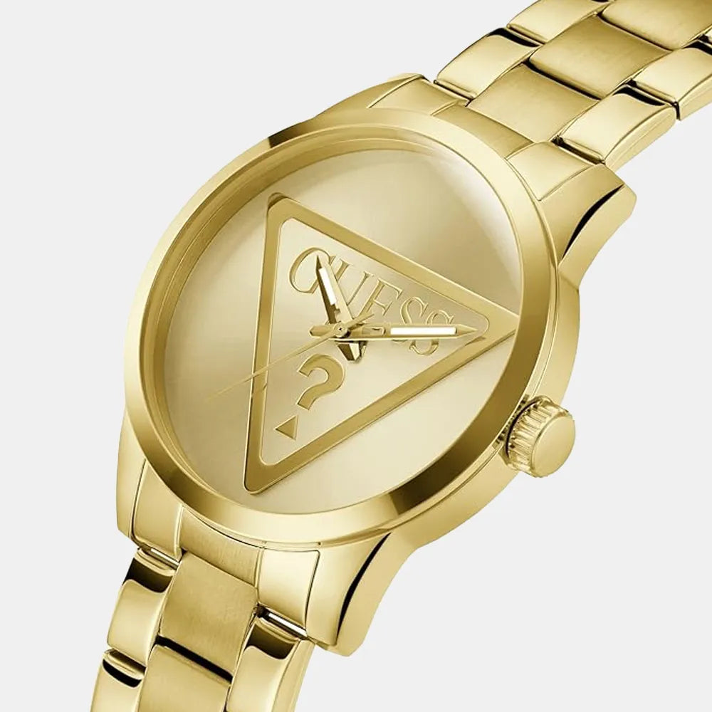 GUESS Montre GUESS Homme Badge en Acier Doré GW0782G1