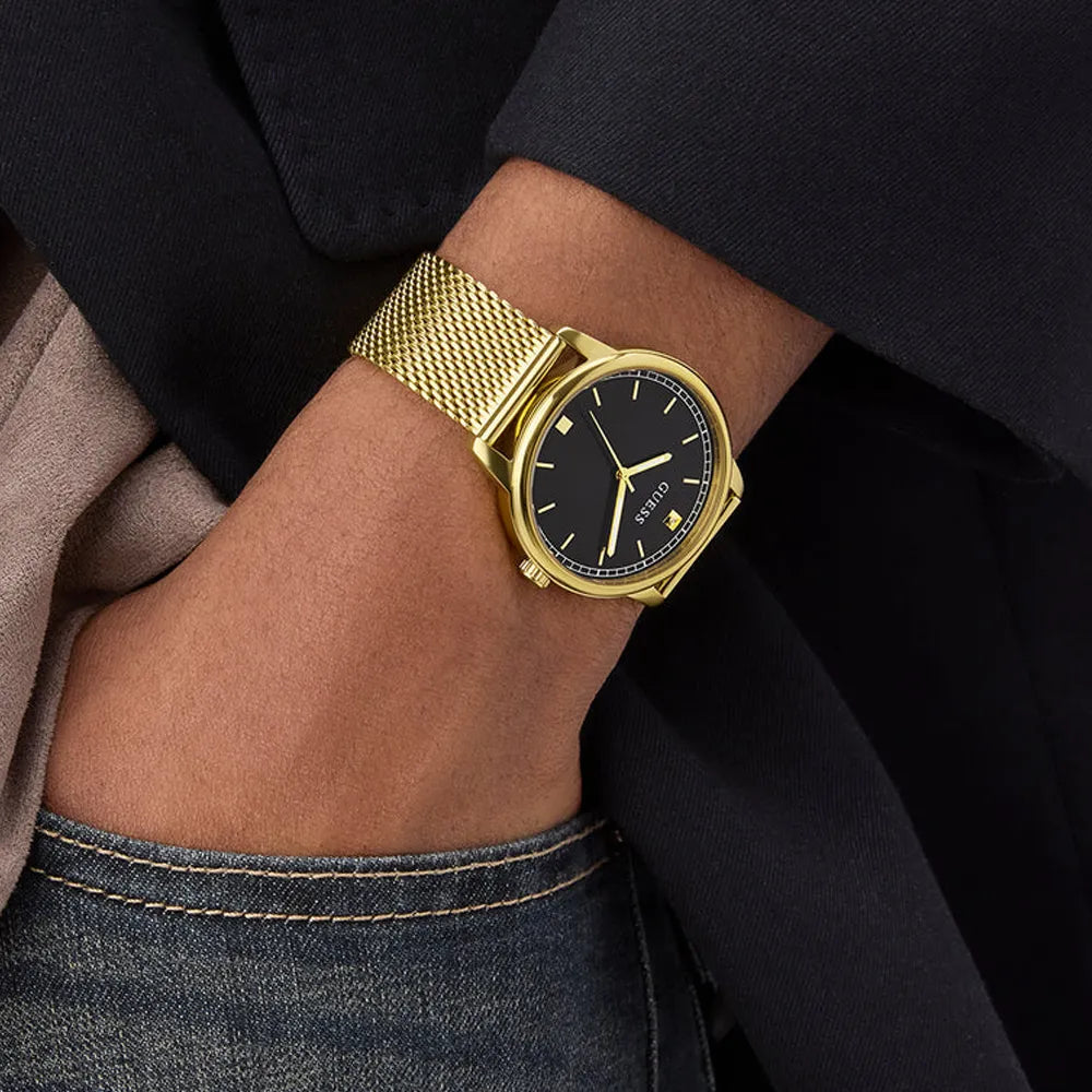 GUESS Montre GUESS Homme Chandler en Acier Doré GW0974G2