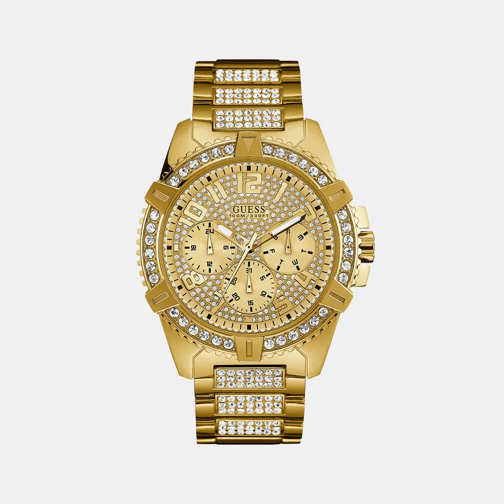 GUESS Montre GUESS Homme Frontier en Acier Doré W0799G2