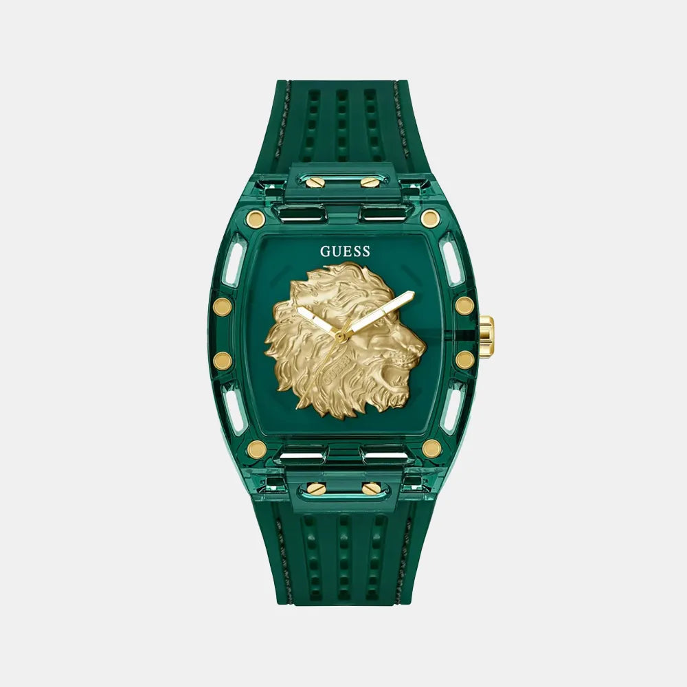 GUESS Montre GUESS Homme Phoenix en Silicone Vert GW0959G2