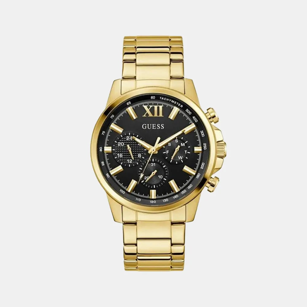 GUESS Montre GUESS Homme Walker Multifonction en Acier Doré GW0900G3