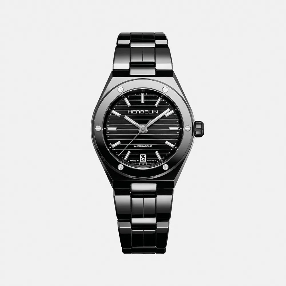 Montre HERBELIN Femme CAP CAMARAT Automatique en Céramique 1545BCRN14P