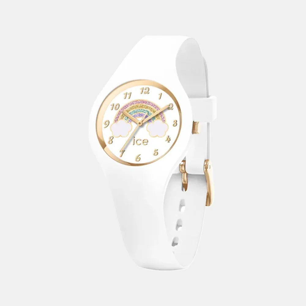 Montre ICE-WATCH Junior Fantasia Rainbow en Silicone Blanc 018423