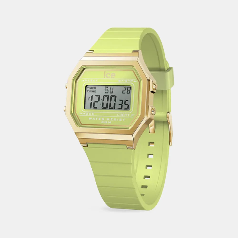 ICE-WATCH Montre ICE-WATCH Femme Ice digit retro en Silicone Vert 022059