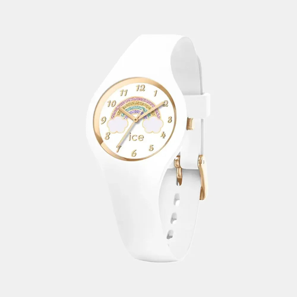 ICE-WATCH Montre ICE-WATCH Junior Fantasia Rainbow en Silicone Blanc 018423
