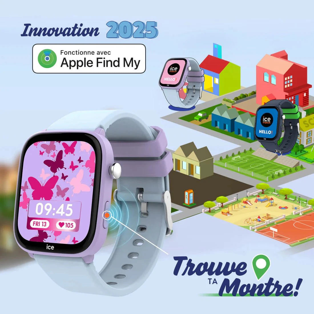 ICE-WATCH Montre ICE-WATCH Junior Ice-Smart 3.0 Connecté Find My Purple 024550
