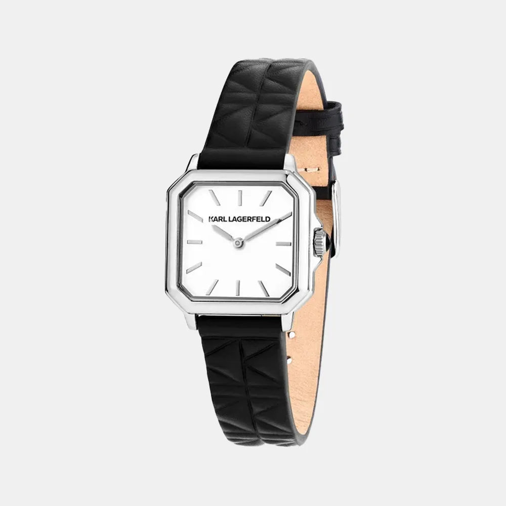KARL LAGERFELD Montre KARL LAGERFELD Femme Square en Cuir Noir R0551102501
