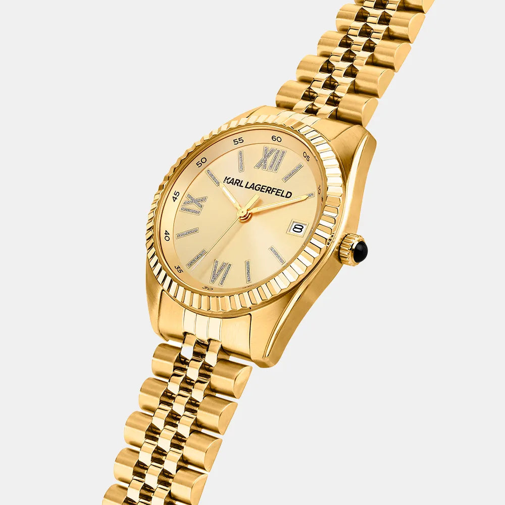 KARL LAGERFELD Montre KARL LAGERFELD Femme TIMELESS CODE en Acier Doré R0553108504