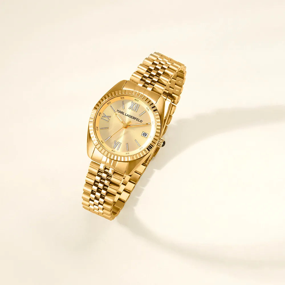 KARL LAGERFELD Montre KARL LAGERFELD Femme TIMELESS CODE en Acier Doré R0553108504