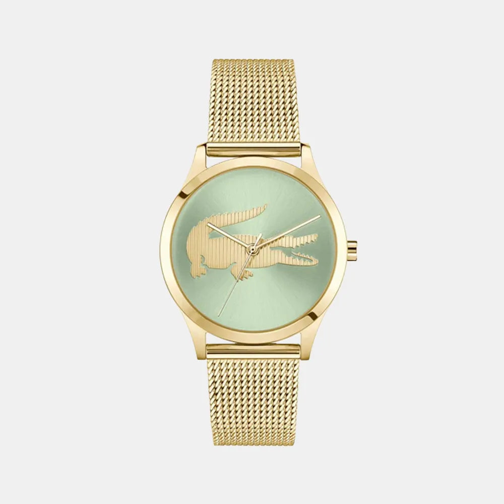 Montre LACOSTE Femme Crocodelle en Acier Doré 2001417