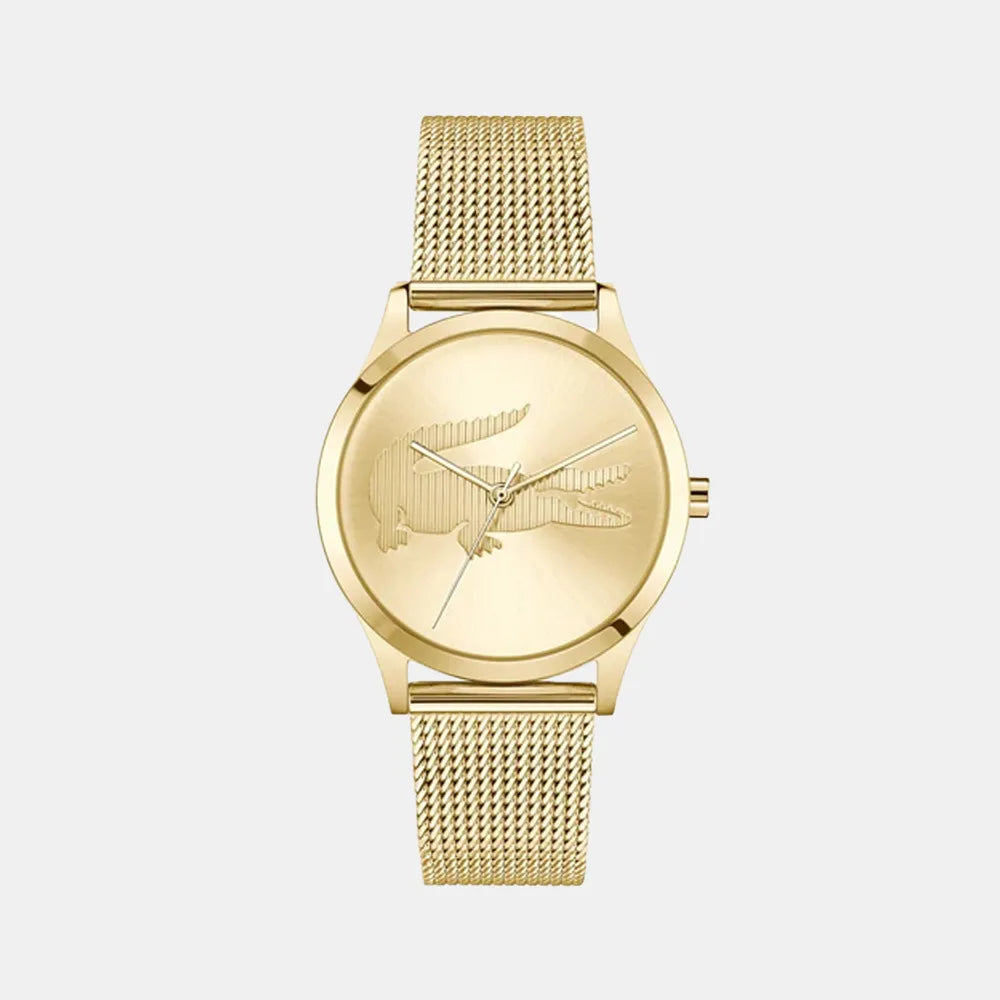 LACOSTE Montre LACOSTE Femme Crocodelle en Acier Doré 2001416