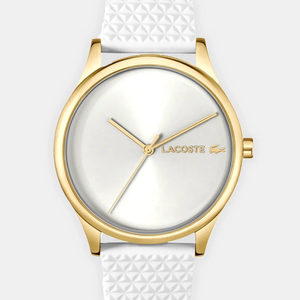 LACOSTE Montre LACOSTE Femme Crocodelle en Silicone Blanc 2001490