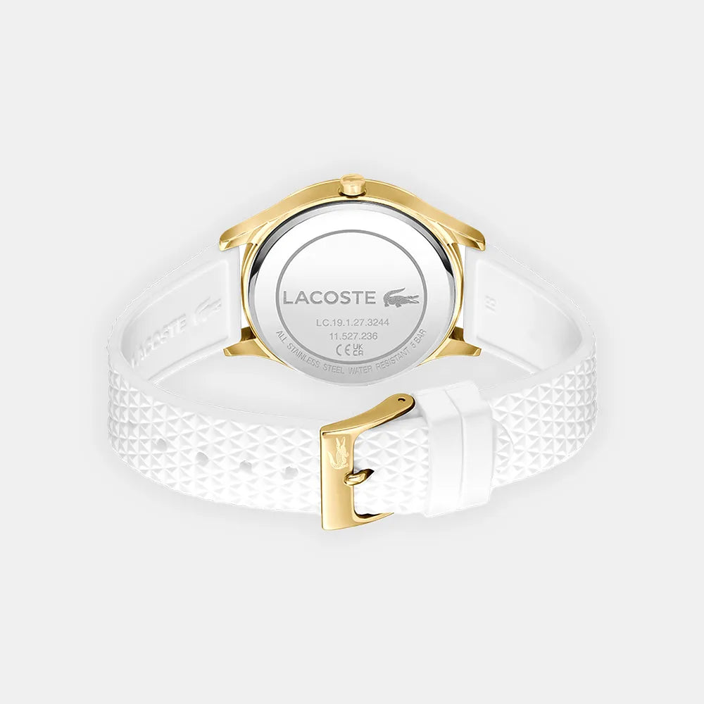 LACOSTE Montre LACOSTE Femme Crocodelle en Silicone Blanc 2001490