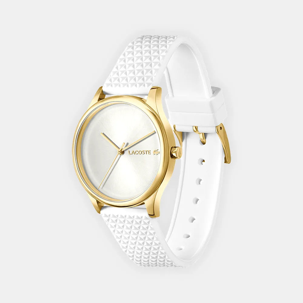 LACOSTE Montre LACOSTE Femme Crocodelle en Silicone Blanc 2001490