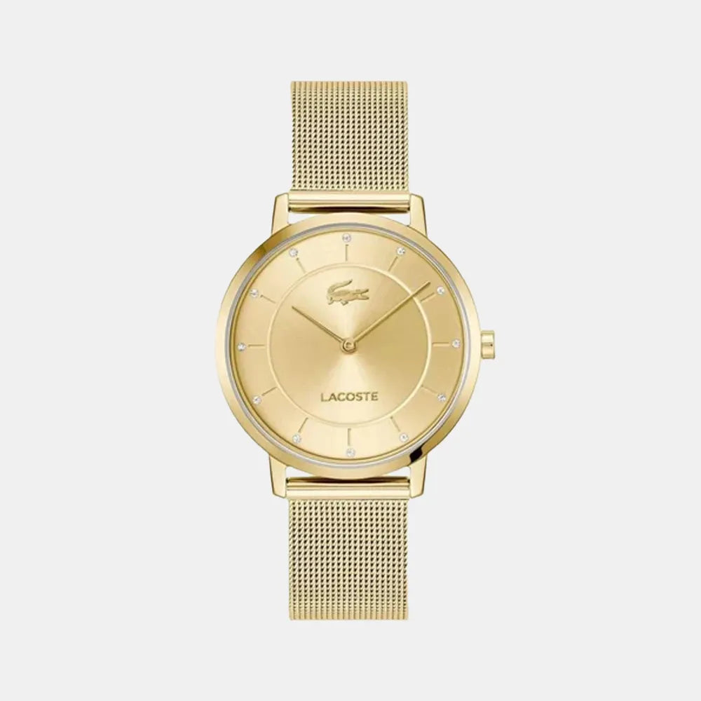 LACOSTE Montre LACOSTE Femme Crocorigin en Acier Doré 2001474
