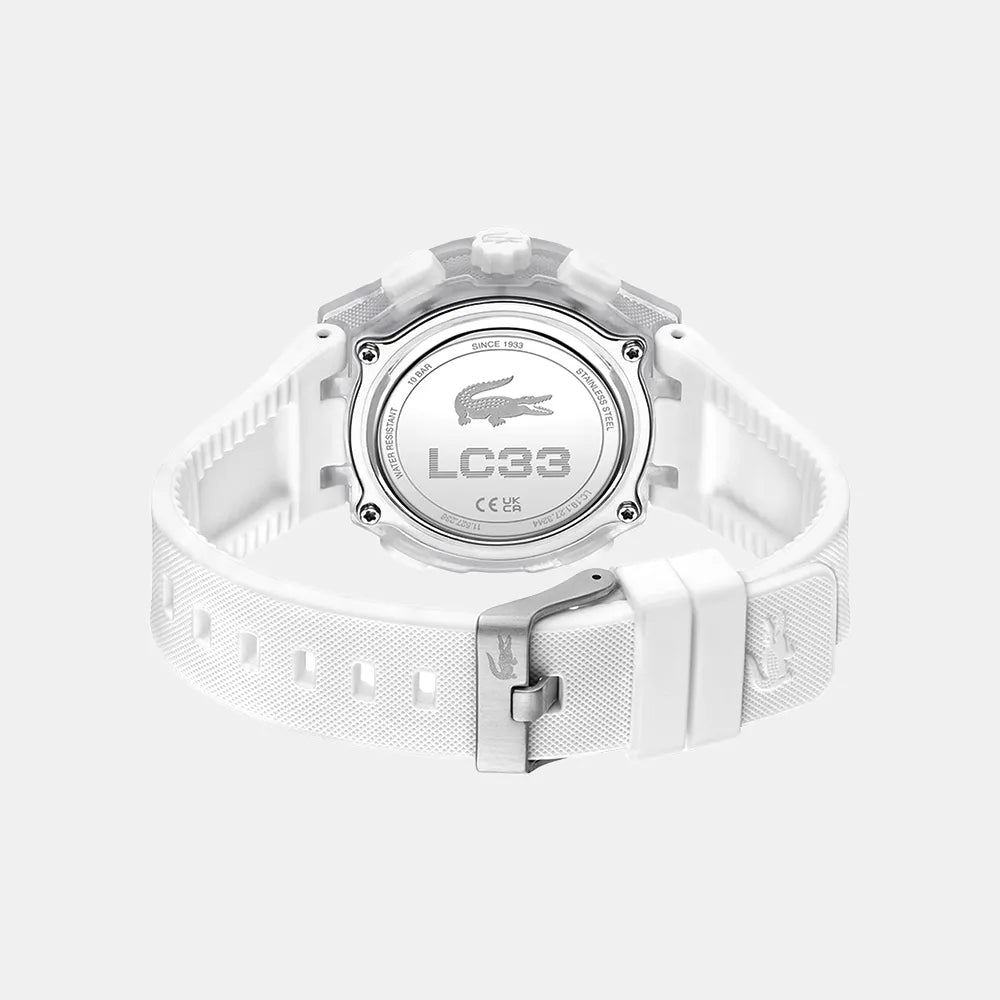 LACOSTE Montre LACOSTE Femme LC33 en Silicone Blanc 2001493