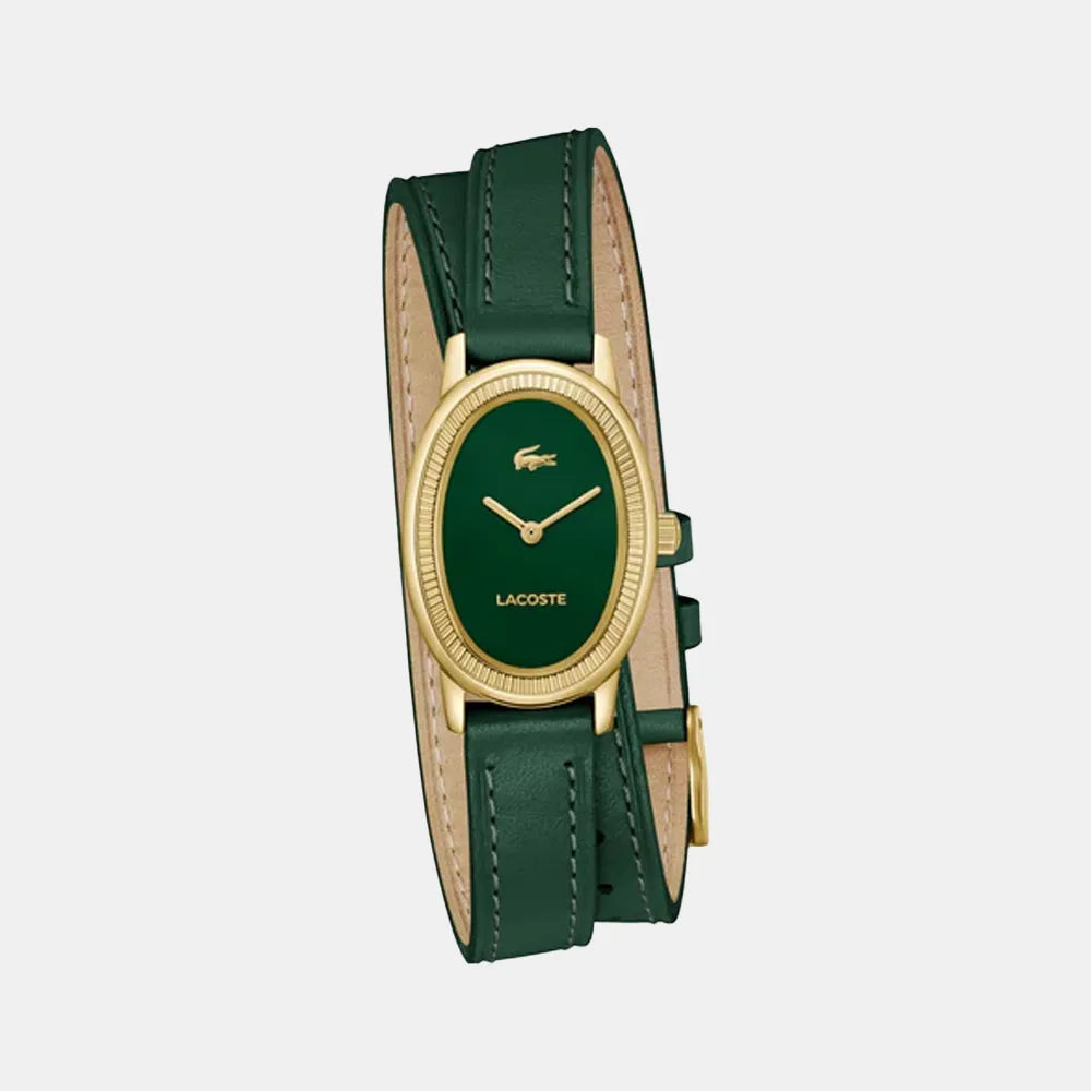 LACOSTE Montre LACOSTE Femme Parisienne en Cuir Vert 2001455