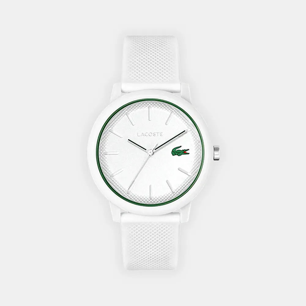 LACOSTE Montre LACOSTE Homme 12.12 en Silicone Blanc 2011169