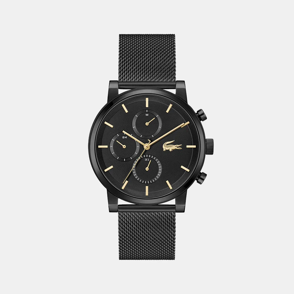 LACOSTE Montre LACOSTE Homme en Acier Milanais Noir REPLAY 2011485