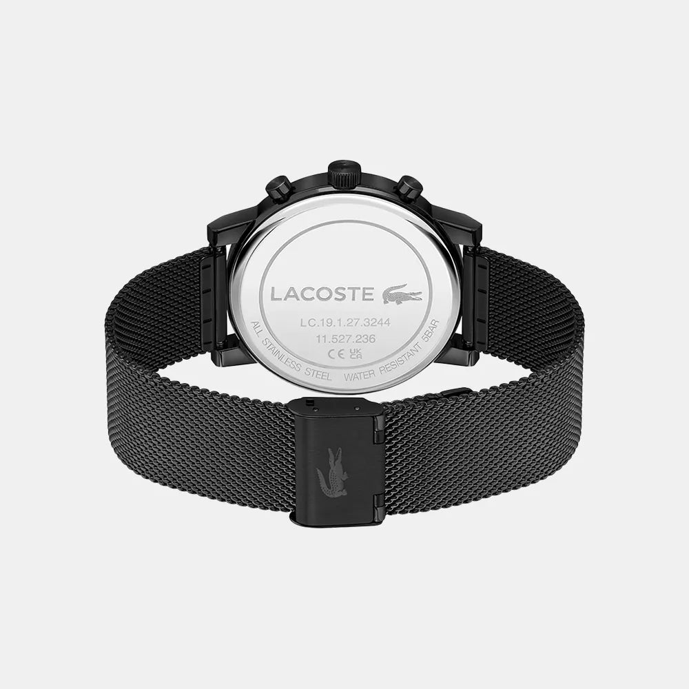 LACOSTE Montre LACOSTE Homme en Acier Milanais Noir REPLAY 2011485