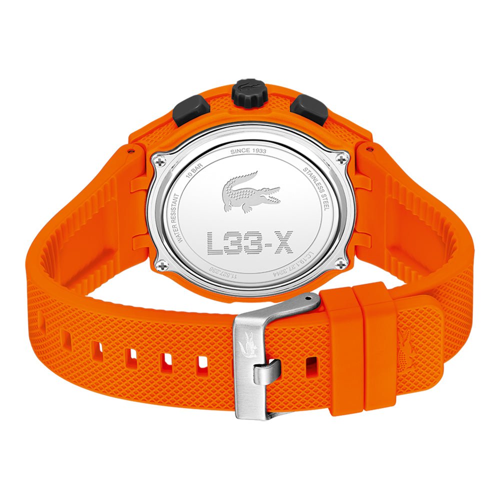 LACOSTE Montre LACOSTE Homme L33-X en silicone Orange 2011369