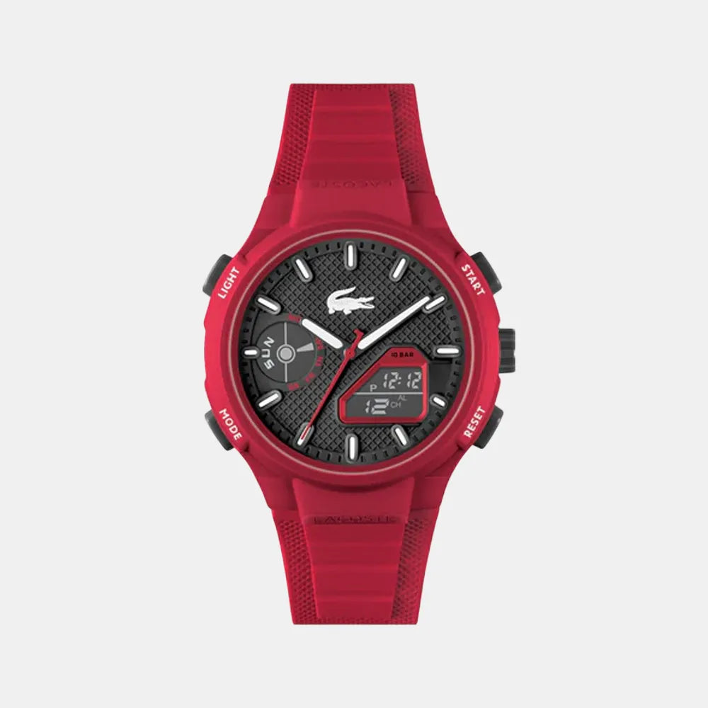 LACOSTE Montre LACOSTE Homme L33-X en silicone Rouge 2011368