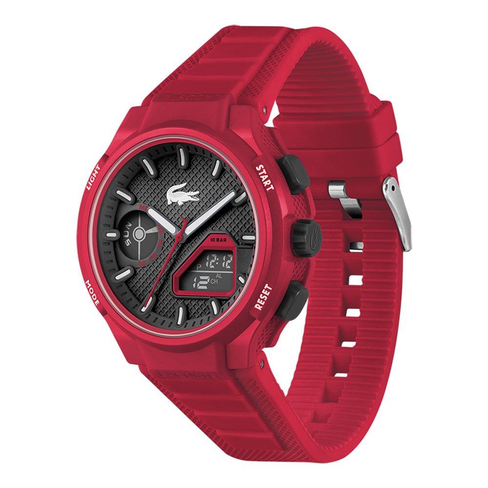 LACOSTE Montre LACOSTE Homme L33-X en silicone Rouge 2011368