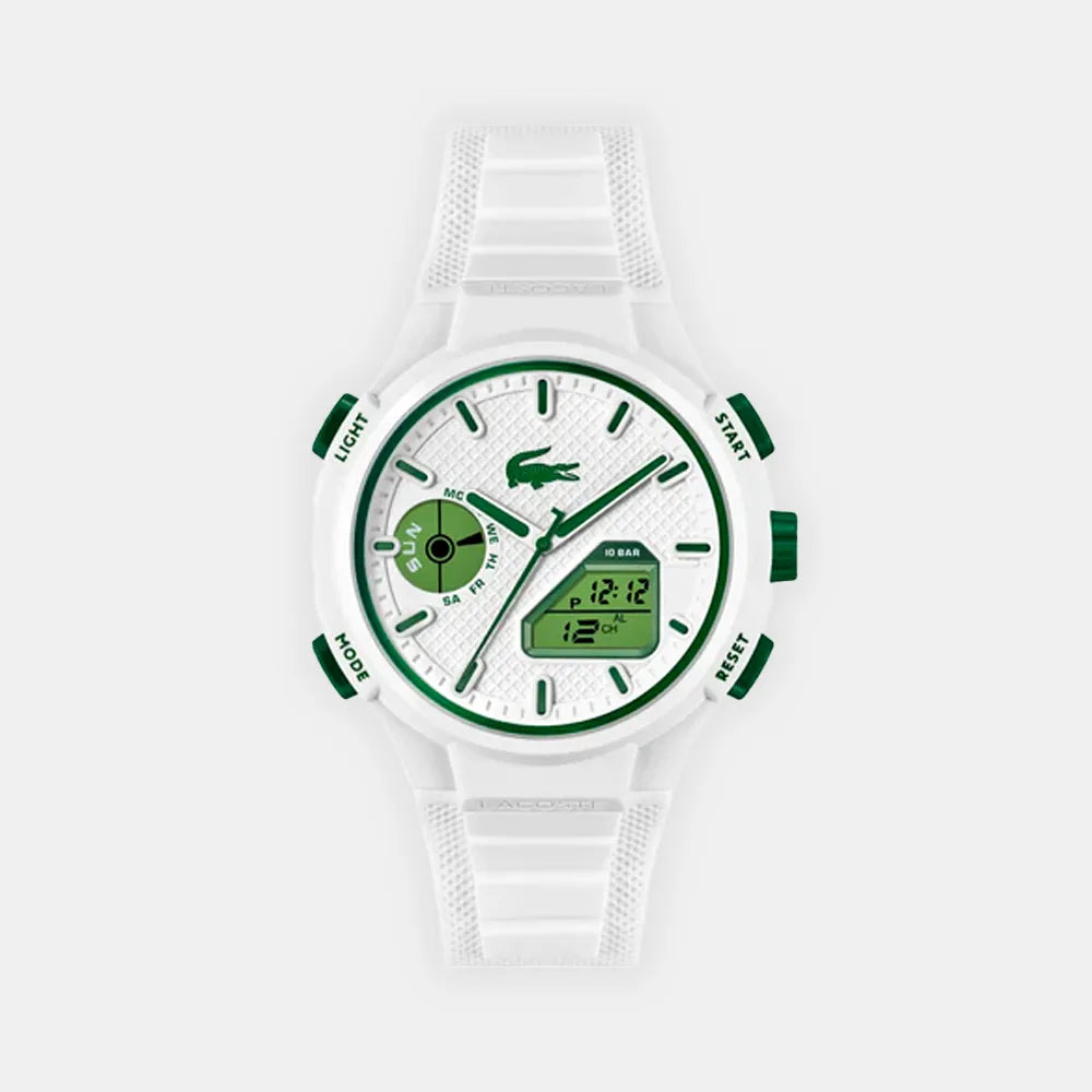 LACOSTE Montre LACOSTE Homme LC33 en Silicone Blanc 2011364