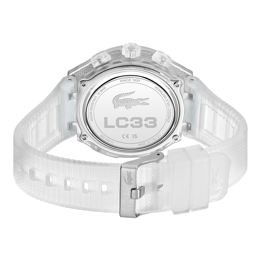 LACOSTE Montre LACOSTE Homme LC33 en Silicone Blanc 2011401
