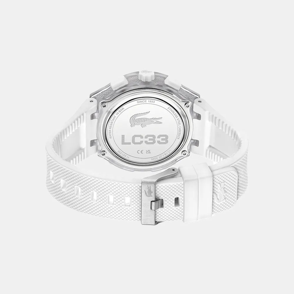 LACOSTE Montre LACOSTE Homme LC33 en Silicone Blanc 2011480
