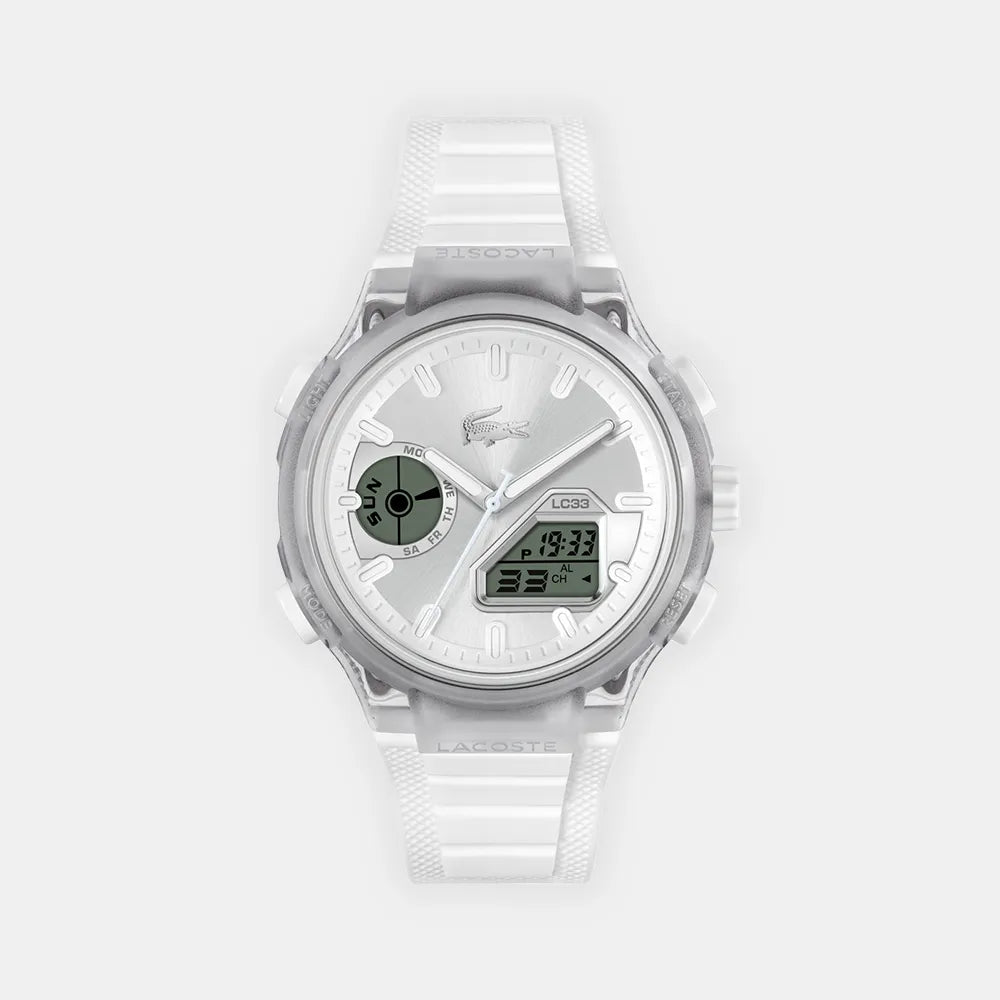 LACOSTE Montre LACOSTE Homme LC33 en Silicone Blanc 2011480