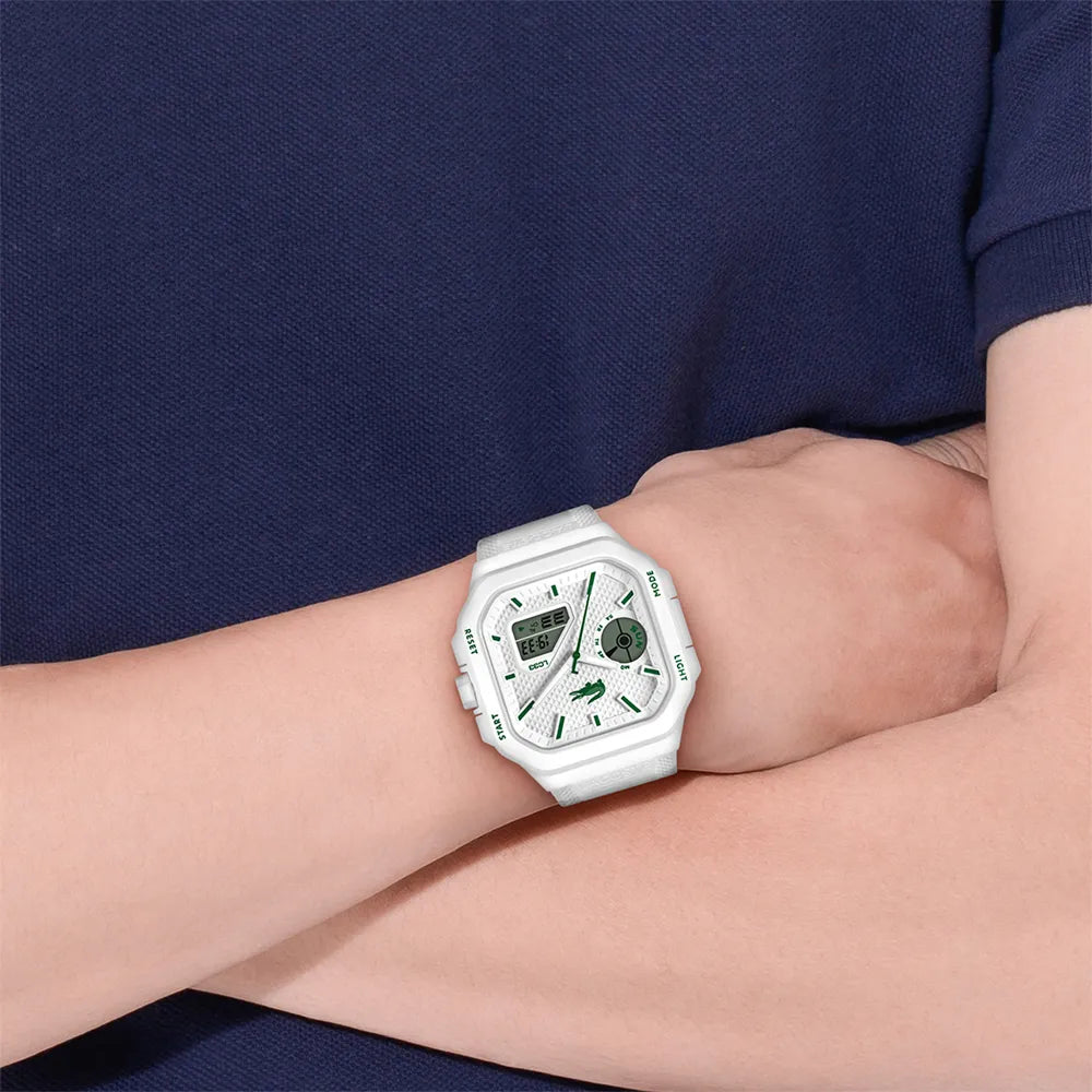 LACOSTE Montre LACOSTE Homme LC33 en Silicone Blanc 2011506